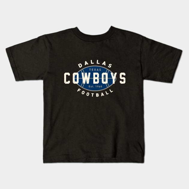 Dallas Cowboys 3 by Buck Tee Kids T-Shirt by Buck Tee